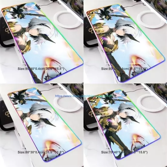 Epic Seven 7 Sexy Anime Girls Large RGB Gaming Mouse Pad Keyboard Play Table Mat