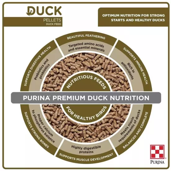 Purina | Nutritionally Complete Duck Feed for All Life-Stages | 5 Pound 5 lb....