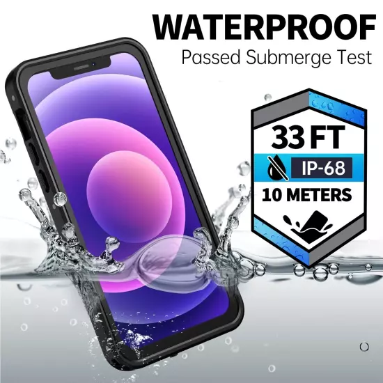 Waterproof Case For iPhone 12 Pro Max Life Shockproof Cover w/ Screen Protector