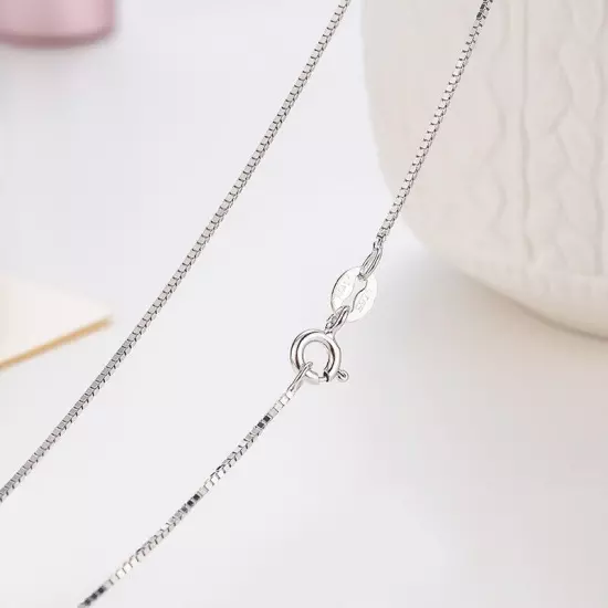 Wholesale Real 925 Sterling Silver Necklace Chains For Pendants Jewelry 16"-24"