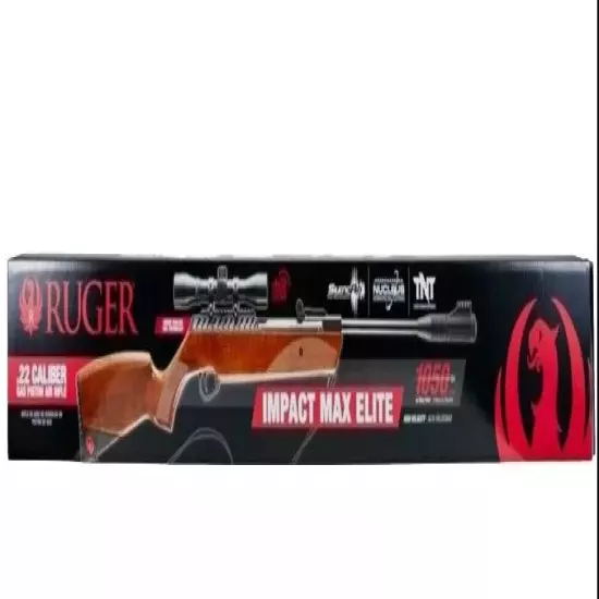 Umarex Ruger Impact Max Elite .22 Cal Wood Stock Break Barrel Air Rifle 2230196