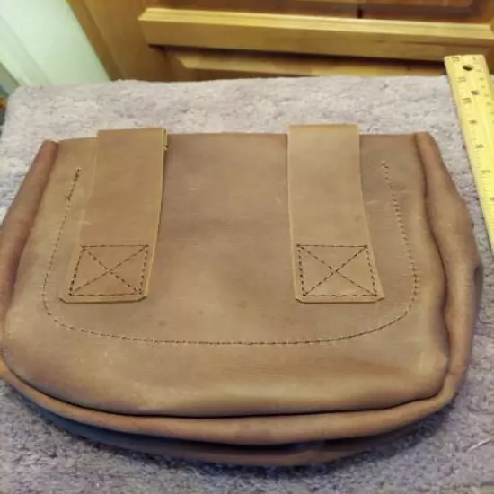 Plain Leather Belt, Beaver Tail Flap, Shooting Bag