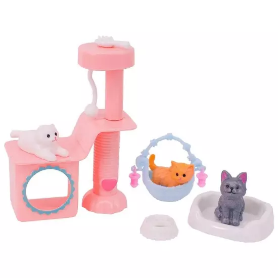 Barbies Doll House Furniture Bed Table Chair Plastic Cleaning Tools for 11.8inch