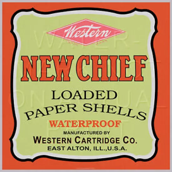 Reproduction Vintage New Chief Western Cartridge Shotgun Shells Canvas Print