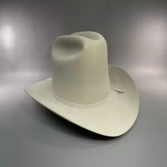 STETSON 7X BEAVER RANCHER WESTERN COWBOY HAT SILVERBELLY VINTAGE Size 7