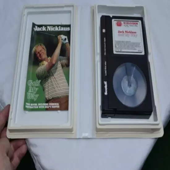 VINTAGE JACK NICKLAUS GOLF MY WAY BETA BETAMAX TAPE MOVIE GOLF INSTRUCTION 1980s