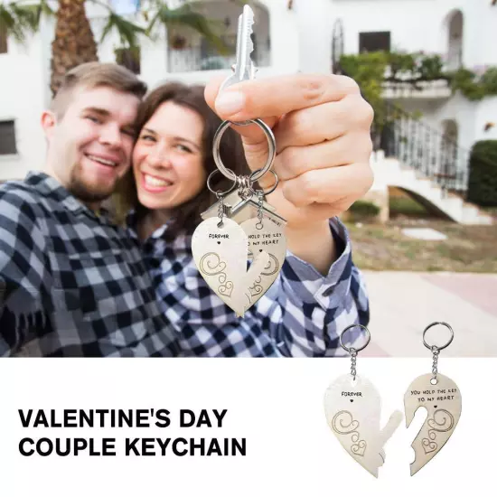 Valentine's Day Birthday Gifts Hold The Key To My Heart Keychain Couple F2Z5