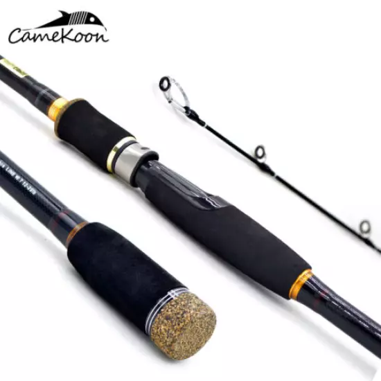 CAMEKOON Spinning Fishing Rod 4-Piece Carbon Fiber Ultralight Travel Fishing Rod