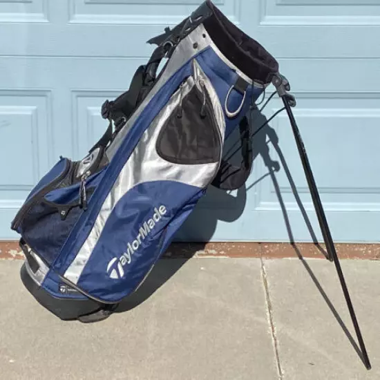 TaylorMade Stand Golf Club Bag 6 Way With Black Rain Cover