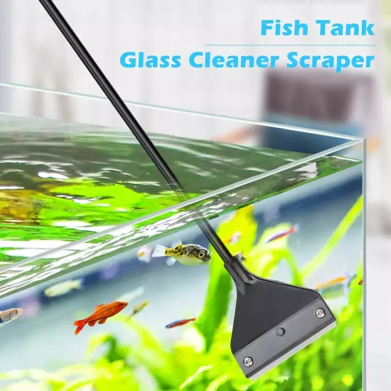 Algae Scraper for Glass Aquariums, Fish Tank Cleaner, Aquarium 16.15 Inch 