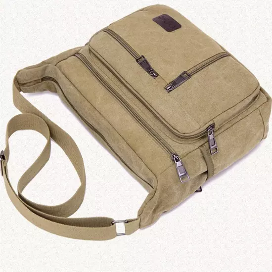 Casual Tote Travel Men's Crossbody Bag Men Canvas Shoulder Bags Casual Messenger