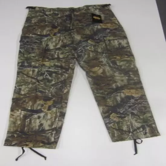 Guide Gear 55% Ramie & 45% Cotton Outdoor Hunting Pants Men's XL Green Camo