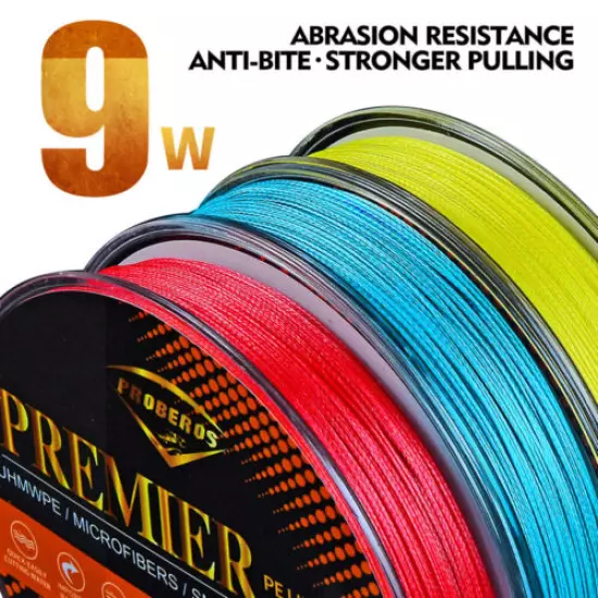 High-quality Braided Fishing Line 9 Strands 100m Multifilament PE Line 0.8#-9#