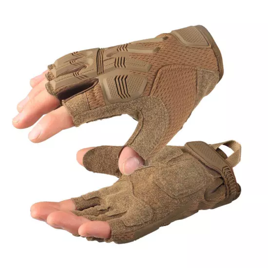 Military Fans Tactical Fitness Sports Anti-slip Protective Half Finger Gloves