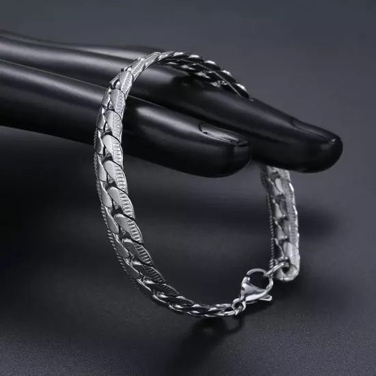 Bracelet Cuban Chain Style Bracelet Stainless Steel Men's Jewelry Fashion New