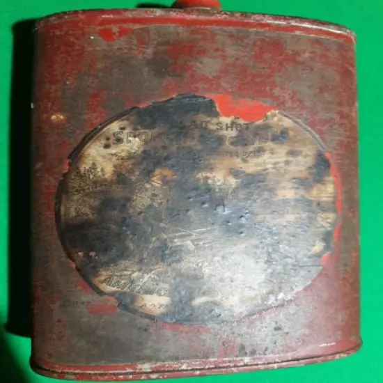 Vintage American Powder Mills Dead Shot Gun Powder Tin - Empty