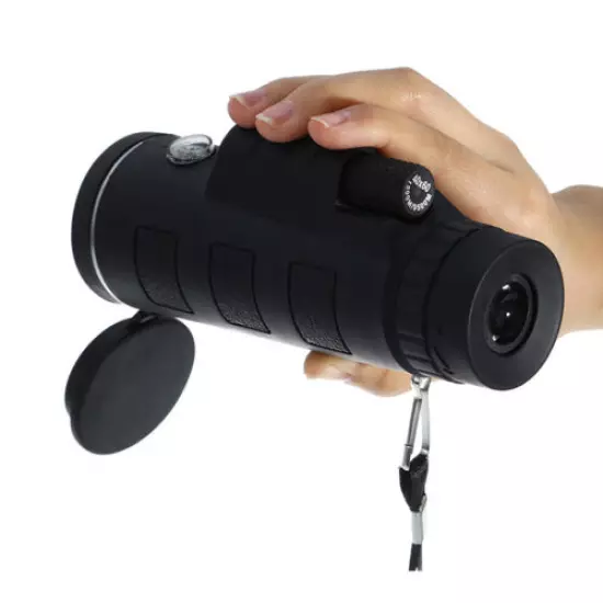 40X60 Monocular Telescope HD Zoom w/Smartphone Holde FMC BAK4 Weak Night Vision