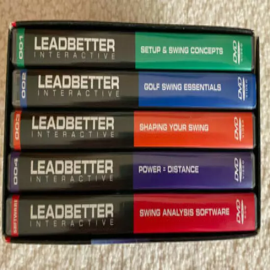 Golf Instructional Videos by Leadbetter/Faldo/etc-Lot of 5 DVDs AND 10 VHS Tapes