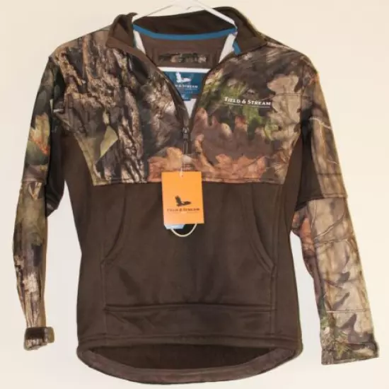 Youth Field & Stream Fleece Half-Zip Camo Hunting Pullover, New