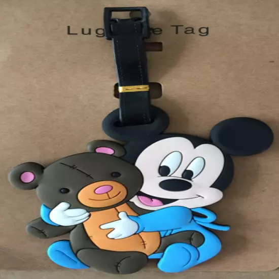 15 Styles Disney Mickey Minnie PVC Travel Baggage Backpack Suitcase Luggage Tags