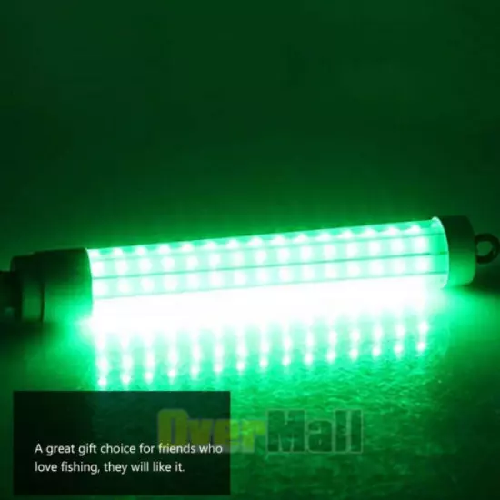 1000000Lumens 12V 120 LED Green Underwater Green Fishing Light Lamp Fish Attract