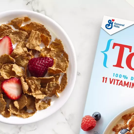 Total Breakfast Cereal, 100% Daily Value of 11 Vitamins & Minerals, Whole Grain