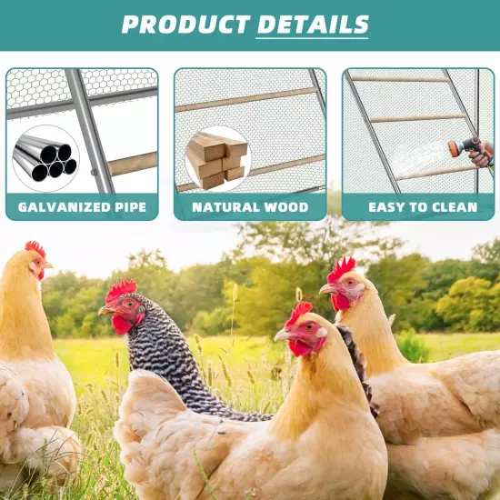 Chicken Perch, Chicken Coop Strong Roosting Bars, Large Chicken Roosting Ladder