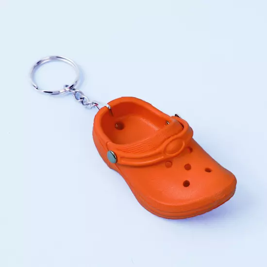 Color Slipper Keychain Shoes Keyring Backpack Sandal Crocs Funny Pendant Mini