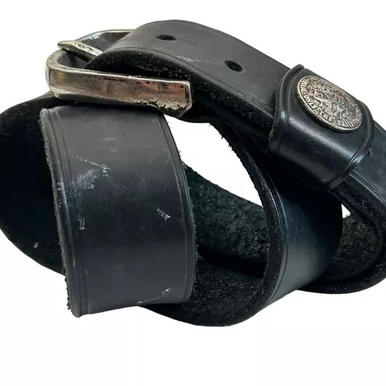 Diesel Black Leather Y2K 90s Belt L