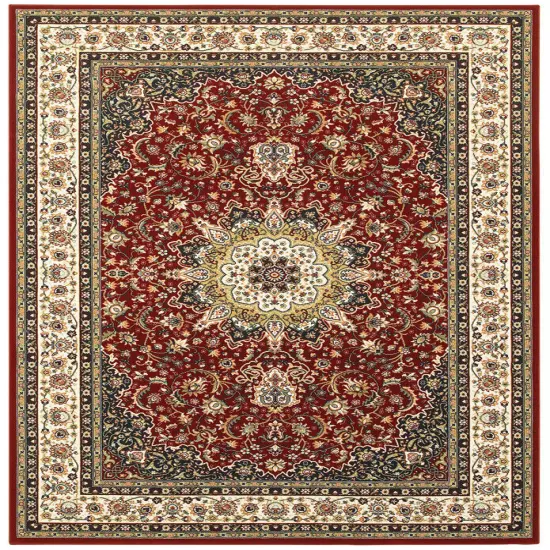 5x7 Sphinx Red Medallion Floral Scrolls Area Rug 119N1 - Aprx 5' 3" x 7' 6"