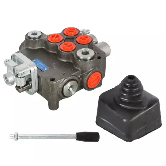 2 Spool 21GPM Hydraulic Directional Control Valve For Tractor Loader w/Joystick