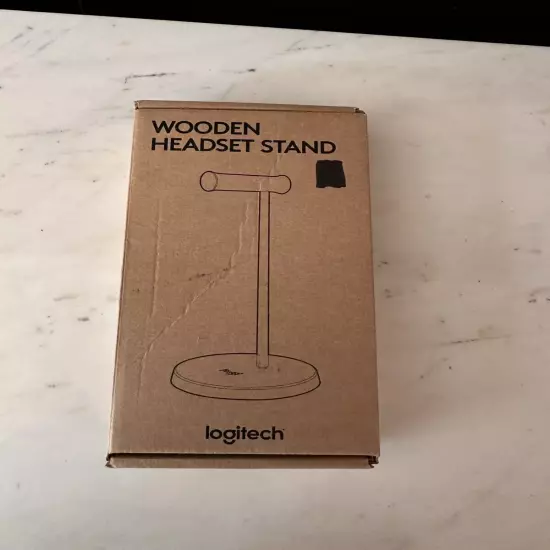 Logi Wooden Headset Stand - Logitech Wooden Headset Stand