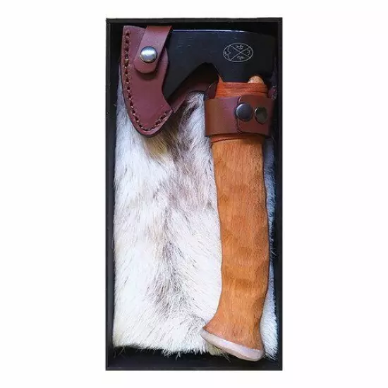 Karesuando Forest Fixed 4.25" 5CR15MoV Steel Axe Head Sculpted Beech Wood Handle