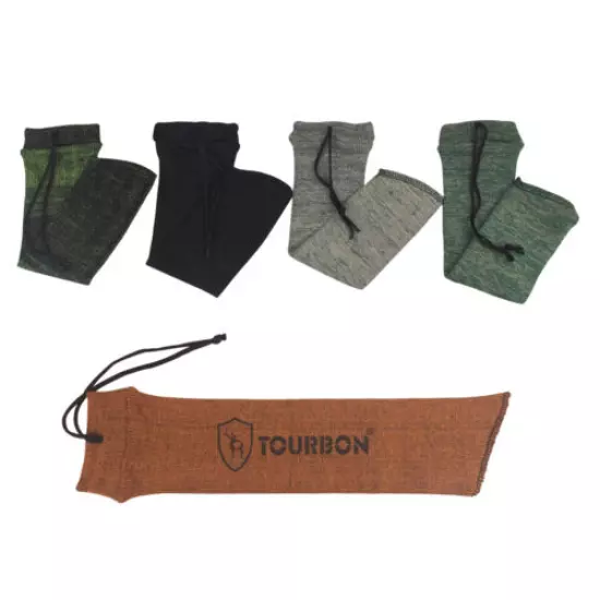 Tourbon Silicone Treated Gun Pistol Sleeves Handgun Socks Hunting 5 Color Option