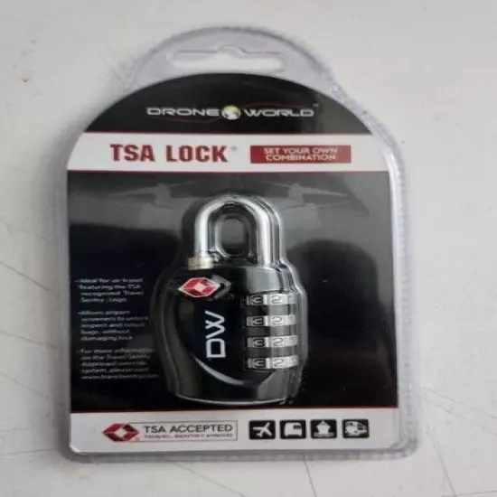 [TSA Approve] 4 Digit Combination Travel Bag Suitcase Luggage Lock Padlock Reset