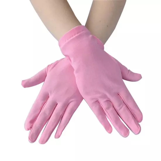 Women Satin Warm Gloves Full Finger Gloves Wedding Prom Costume 15 Colors