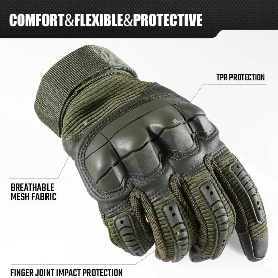 Tactical Gloves Touch Screen Full Finger Gloves Military Combat Airsoft Hunting