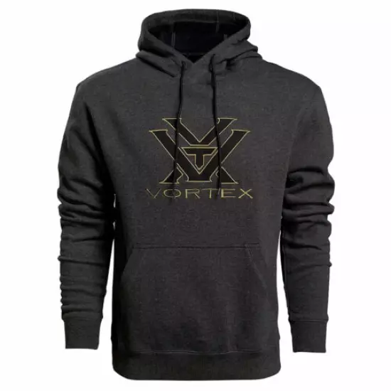 VORTEX Men's Core Logo Comfort Charcoal Hoodie (220-57-CHR)