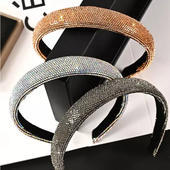 Women's Rhinestone Hairband Crystal Headband Hair Band Hoop Accessories Party ღ