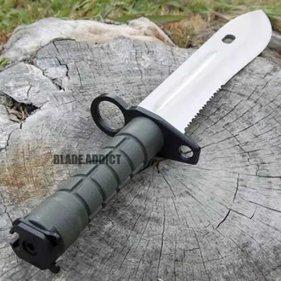 13.5" Bayonet US Military Tactical Combat Hunting Knife Survival Rambo Army GN