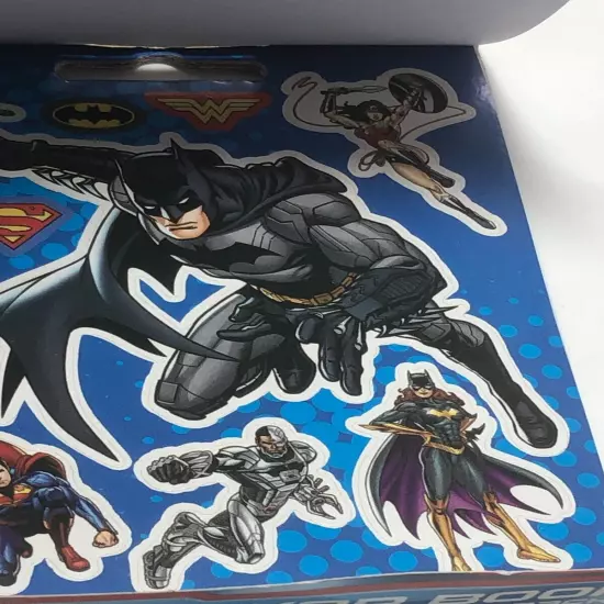 "Justice League" Birthday Party Supplies, Napkins, Sticker Books Cake Toppers 