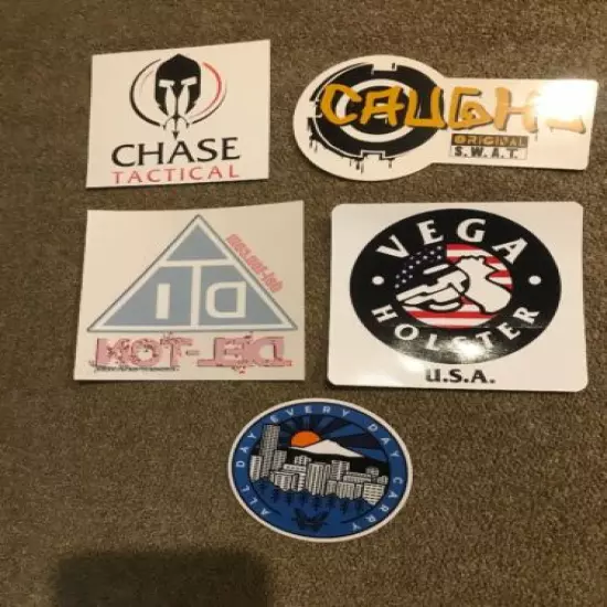 2020 Shot Show Las Vegas, NV Lot of 5 Stickers Decals Benchmade, Vega Holster