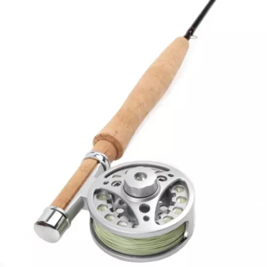 1WT Fly Rod Combo 6FT Medium Fast Fly Fishing Rod & Aluminum Fly Reel & Fly Line