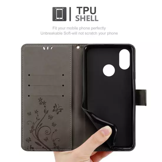 Case for Xiaomi Mi 8 Phone Cover Protection Flower Book Wallet