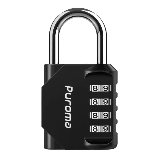 1 Pack Combination Lock 4 Digit Locker Lock Outdoor Waterproof Padlock for Sc...