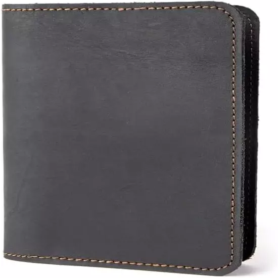 M RUFOUS Premium Leather Handmade Passport Holder - 4X5.5 Inch - Black, 100% Gen