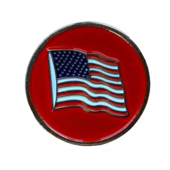 New Putter Mounted Divot Tool and Ball Marker - US FLAGS 3 PACK