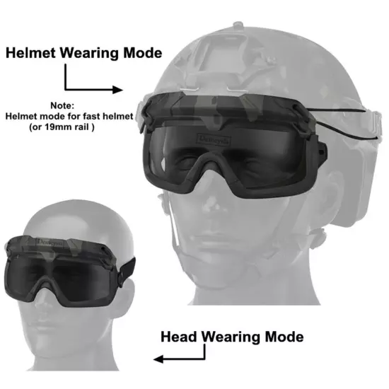 Outdoor CS Army Tactical Military Goggles Windproof Protective Glasses for Men