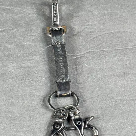 ARMANI EXCHANGE Designed In Italy Leather Key Chain