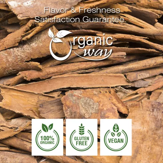 Organic Way True Ceylon Cinnamon Sticks - Organic, Kosher & USDA Certified